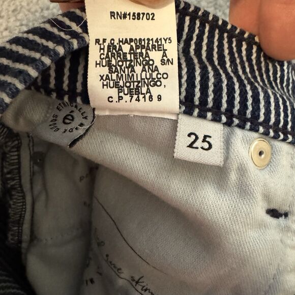 Etica Jeans Womens 25 Cindy Raw Hem Preppy Nautical Sustainable Slow Fashion - Picture 10 of 13